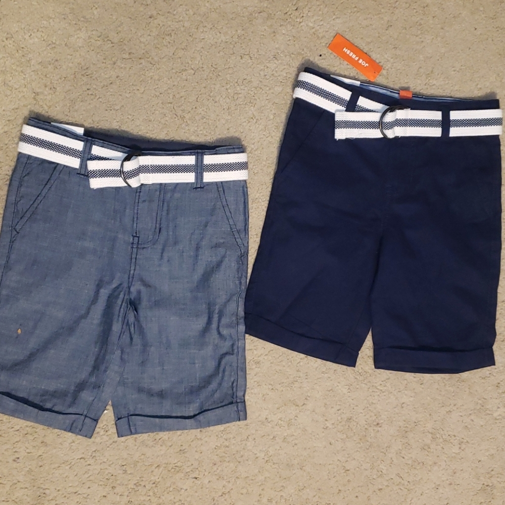 Size 7 Boys Shorts with Belts